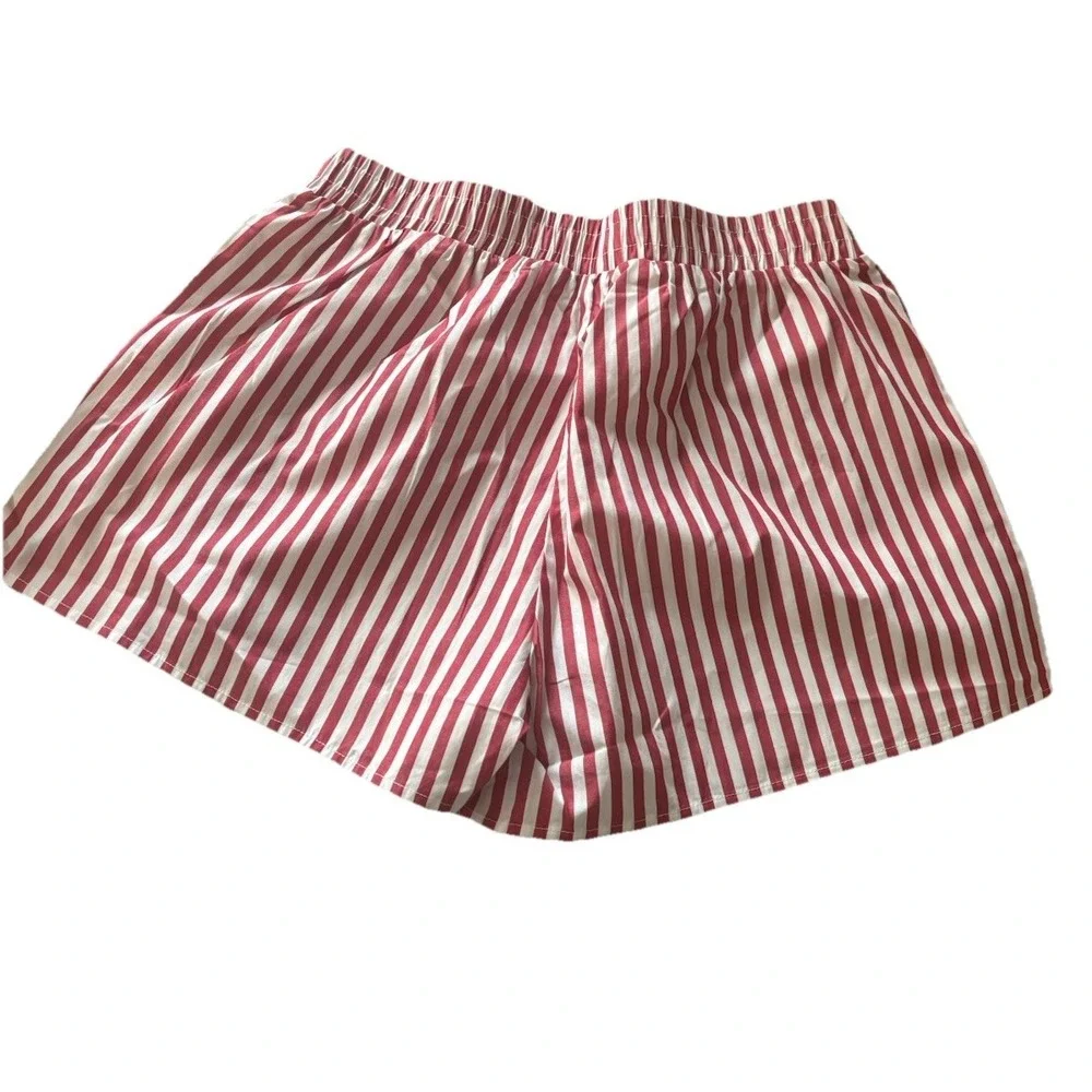 LULU MAC Womens Xl Red And White Striped Boxer Shorts - Picture 4 of 6